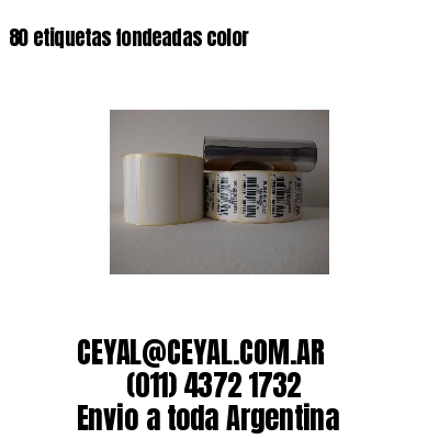 80 etiquetas fondeadas color 