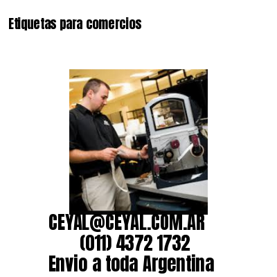 Etiquetas para comercios