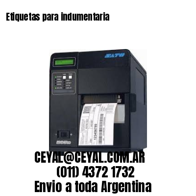 Etiquetas para indumentaria