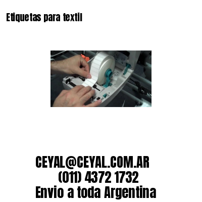 Etiquetas para textil