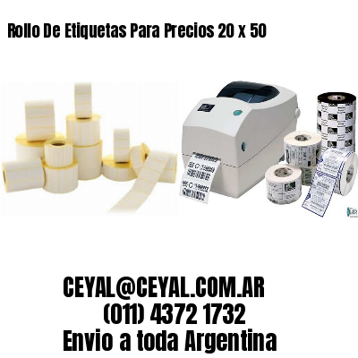 Rollo De Etiquetas Para Precios 20 x 50