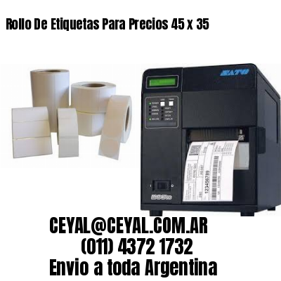 Rollo De Etiquetas Para Precios 45 x 35