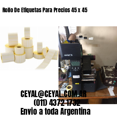 Rollo De Etiquetas Para Precios 45 x 45