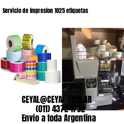 Servicio de impresion 1025 etiquetas