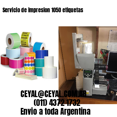 Servicio de impresion 1050 etiquetas