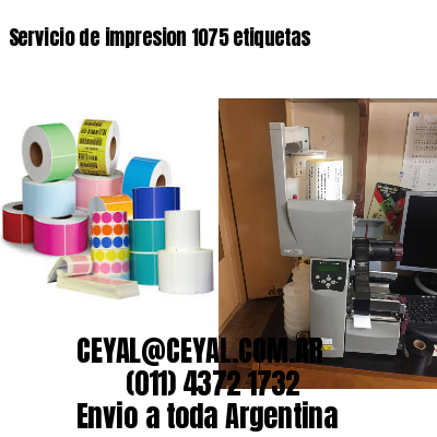 Servicio de impresion 1075 etiquetas