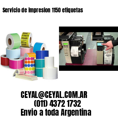 Servicio de impresion 1150 etiquetas