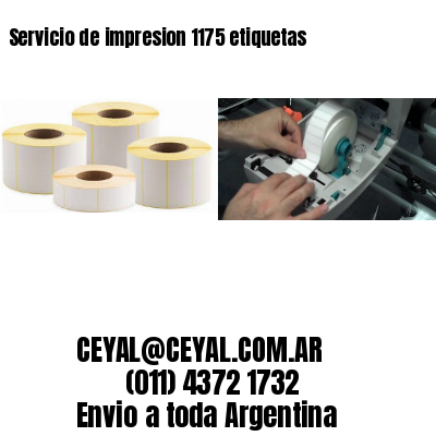Servicio de impresion 1175 etiquetas