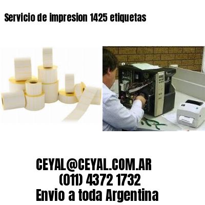 Servicio de impresion 1425 etiquetas
