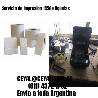 Servicio de impresion 1450 etiquetas