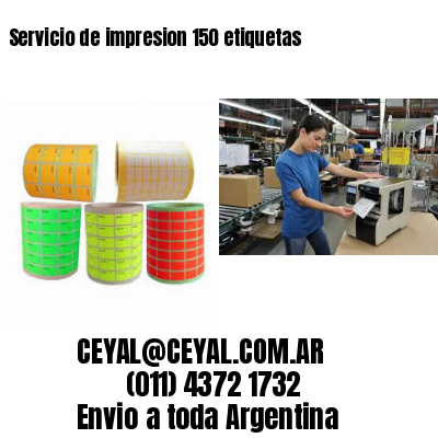 Servicio de impresion 150 etiquetas
