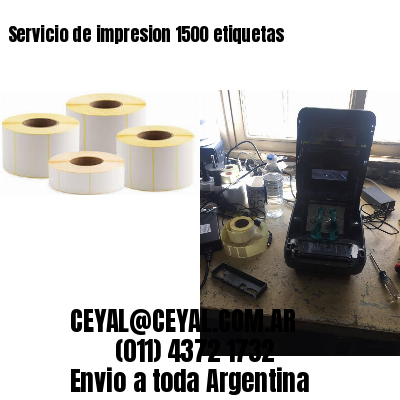 Servicio de impresion 1500 etiquetas