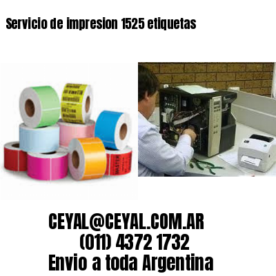 Servicio de impresion 1525 etiquetas
