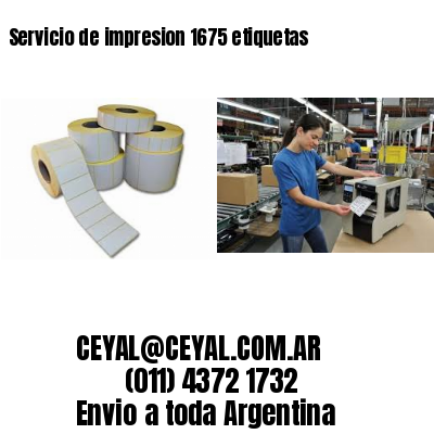 Servicio de impresion 1675 etiquetas