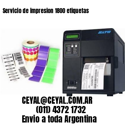 Servicio de impresion 1800 etiquetas