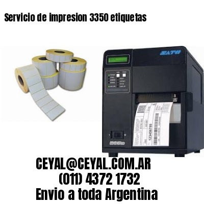 Servicio de impresion 3350 etiquetas