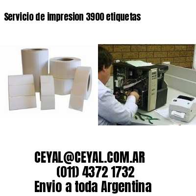 Servicio de impresion 3900 etiquetas