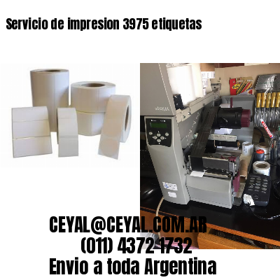 Servicio de impresion 3975 etiquetas