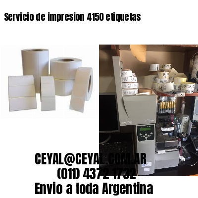 Servicio de impresion 4150 etiquetas