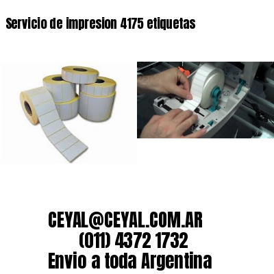 Servicio de impresion 4175 etiquetas