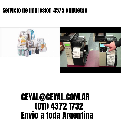 Servicio de impresion 4575 etiquetas