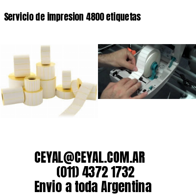 Servicio de impresion 4800 etiquetas