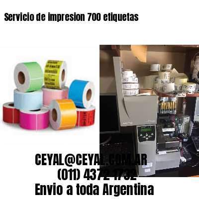 Servicio de impresion 700 etiquetas