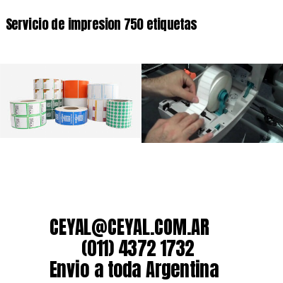 Servicio de impresion 750 etiquetas