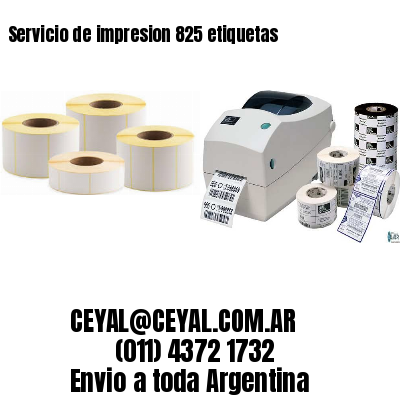 Servicio de impresion 825 etiquetas