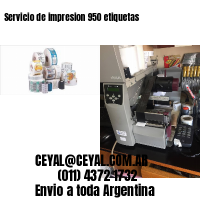 Servicio de impresion 950 etiquetas