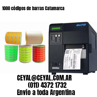 1000 códigos de barras Catamarca