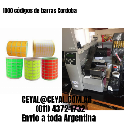 1000 códigos de barras Cordoba