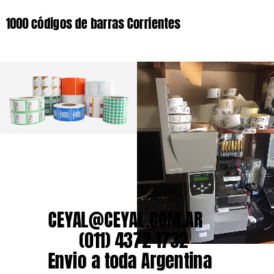 1000 códigos de barras Corrientes