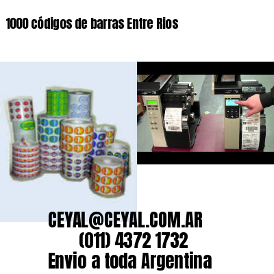 1000 códigos de barras Entre Rios