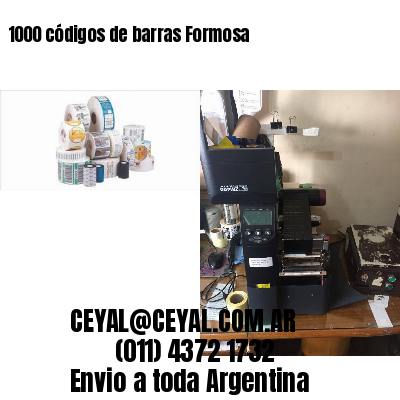 1000 códigos de barras Formosa