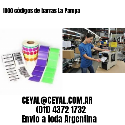 1000 códigos de barras La Pampa