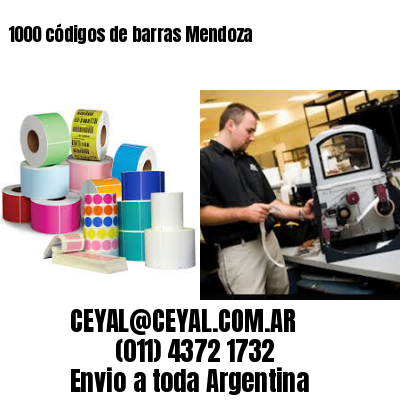 1000 códigos de barras Mendoza