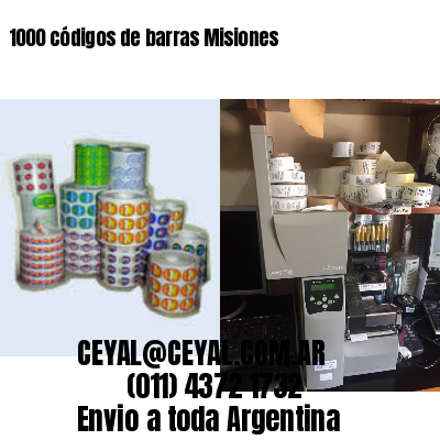 1000 códigos de barras Misiones