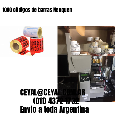 1000 códigos de barras Neuquen