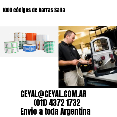 1000 códigos de barras Salta