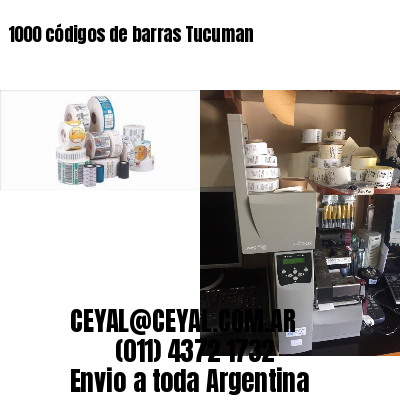 1000 códigos de barras Tucuman