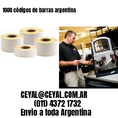 1000 códigos de barras argentina