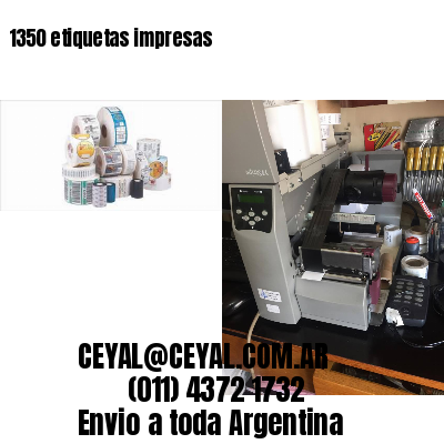 1350 etiquetas impresas