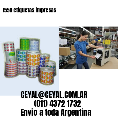 1550 etiquetas impresas