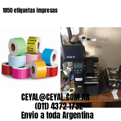 1850 etiquetas impresas