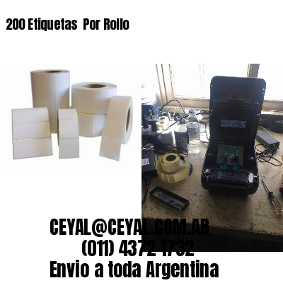 200 Etiquetas  Por Rollo