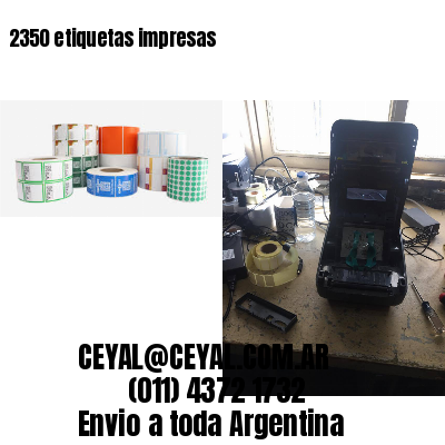 2350 etiquetas impresas