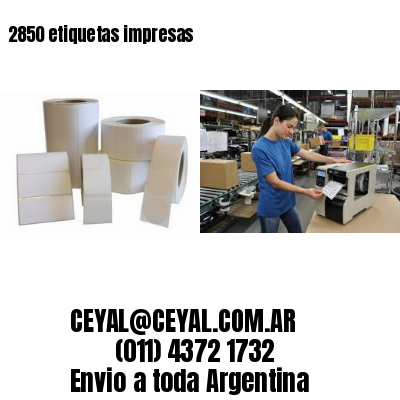2850 etiquetas impresas