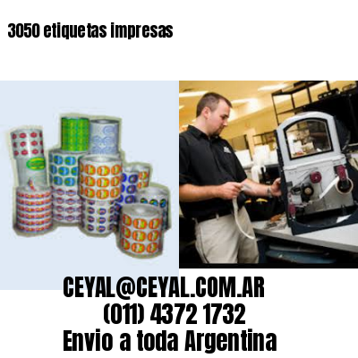 3050 etiquetas impresas