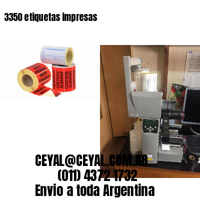 3350 etiquetas impresas